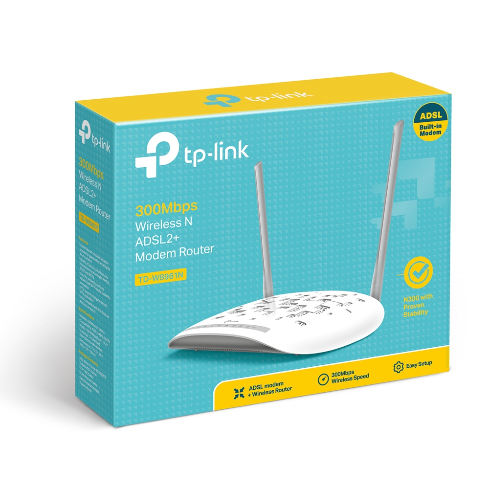 TP-Link 300Mbps Wireless N ADSL2+ Modem Router