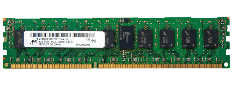 Micron 4GB PC3-10600R DDR3-1333MHz ECC Registered w/ Parity CL9 240-Pin DIMM