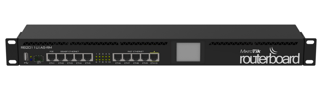 Mikrotik RouterBOARD 2011UiAS-RM 1U Rackmount