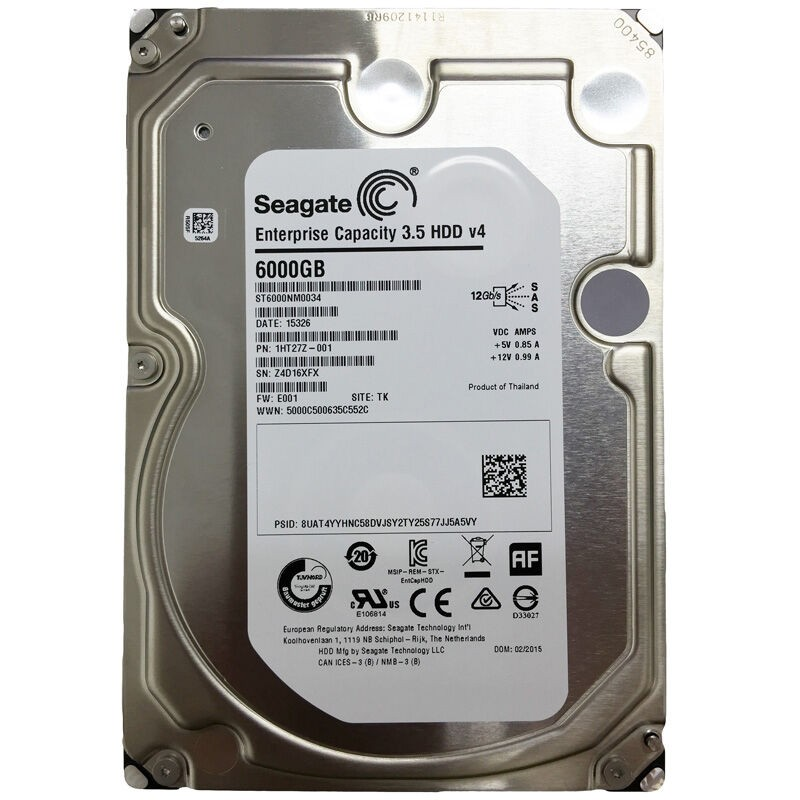 Seagate Enterprise 6TB 7.2K RPM SAS Hard Drive