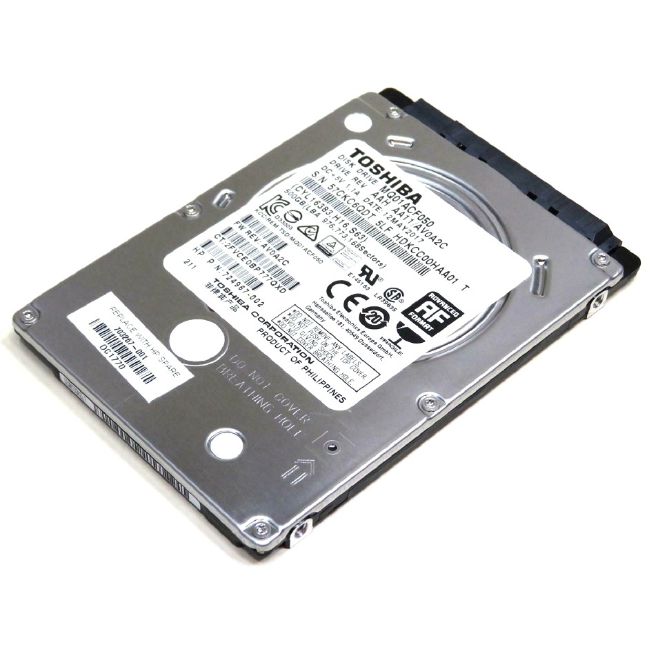 Toshiba 500GB 7.2K 2.5 SATA Hard Drive