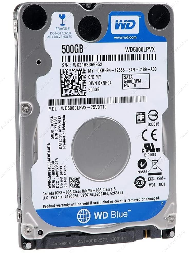 WD Blue 2.5" 500GB WD5000LPVX