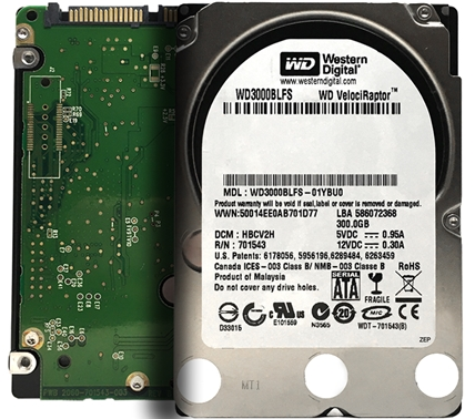 WD VelociRaptor 300GB SATA2 10k rpm 16MB Bulk Hard Drive