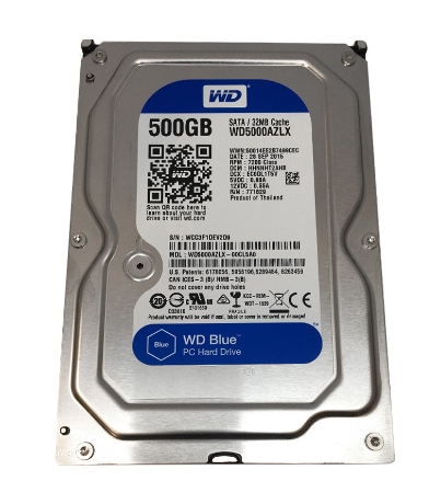 WD Western Digital Blue 500GB 7200 RPM 32MB Cache SATA 6.0Gb/s 3.5 Desktop Internal HDD