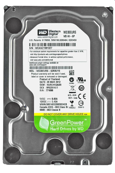 Western Digital AV-GP WD30EURS SATA 3.5" - 3 TB - 3Gb/s Desktop Hardisk