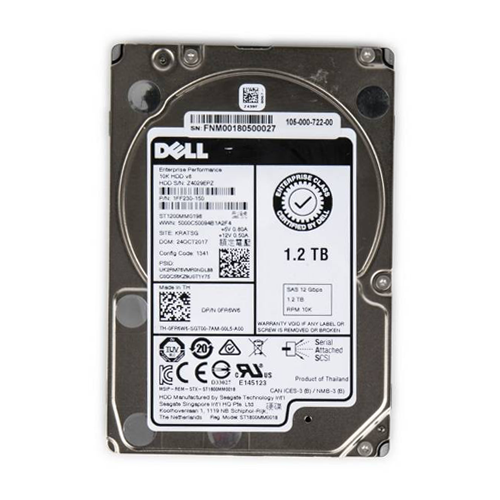 (T6TWN) Dell 1.2TB SAS 6 Gb/s 2.5 inches 10000RPM HDD