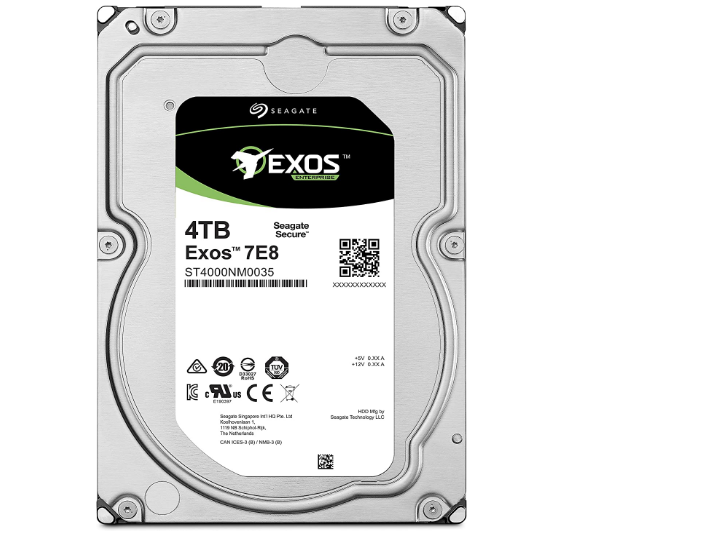 Seagate Exos 7E8 4TB 512n SATA 128MB Cache 3.5-Inch Enterprise Hard Drive