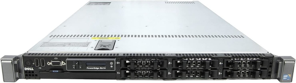 (Refurbished) Dell PowerEdge R610 Rack Server (2xE5520.8GB.146GB)