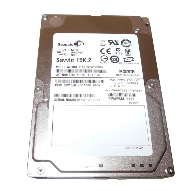 SEAGATE 73-GB 15K 2.5 6G SP SAS INTERNAL HARD DISK DRIVE