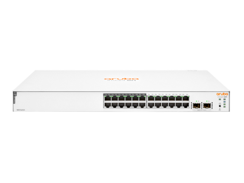 HPE Aruba Instant On 1830 24G 12p Class4 PoE 2SFP 195W Switch