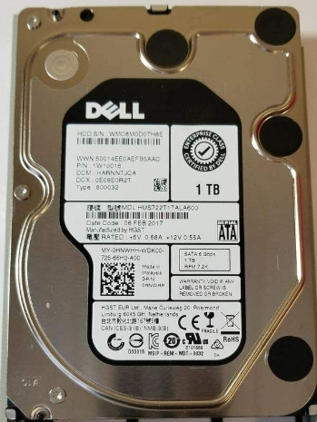 DELL 0HNWHH 3.5" 1TB 7.2K 6Gbps SATA Hard Drive