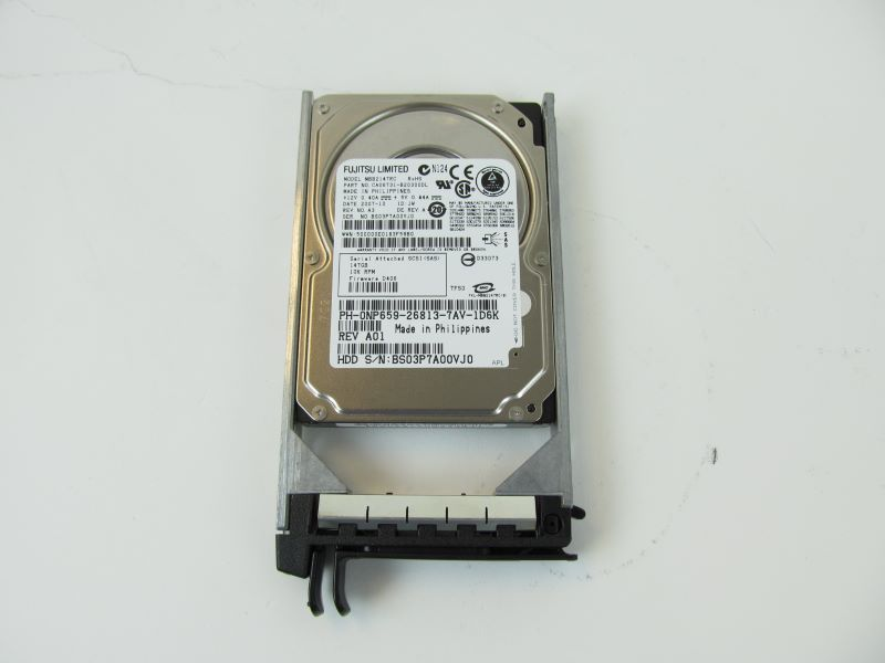 FUJITSU 146GB 10K RPM SAS 2.5 INCH ENTERPRISE HARD DRIVE -DELL