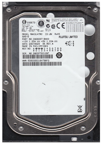 Fujitsu MAX3147RC 147GB 15000RPM 8MB 3.5" SAS Internal Hard Drive